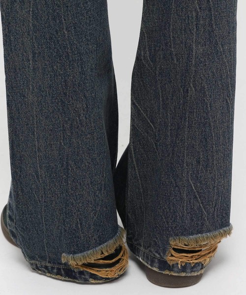 3.3 Field Trip (3.3フィールドトリップ)の「3.3 Field Trip/ウォッシュフレアデニム(デニムパンツ・メンズ・ブラック/ブルー・MEDIUM/LARGE)」の15枚目の写真