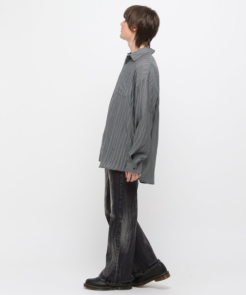 3.3 Field Trip (3.3フィールドトリップ)の「3.3 Field Trip/ウォッシュフレアデニム(デニムパンツ・メンズ・ブラック/ブルー・MEDIUM/LARGE)」の10枚目の写真