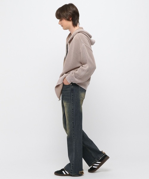 3.3 Field Trip (3.3フィールドトリップ)の「3.3 Field Trip/ウォッシュフレアデニム(デニムパンツ・メンズ・ブラック/ブルー・MEDIUM/LARGE)」の5枚目の写真