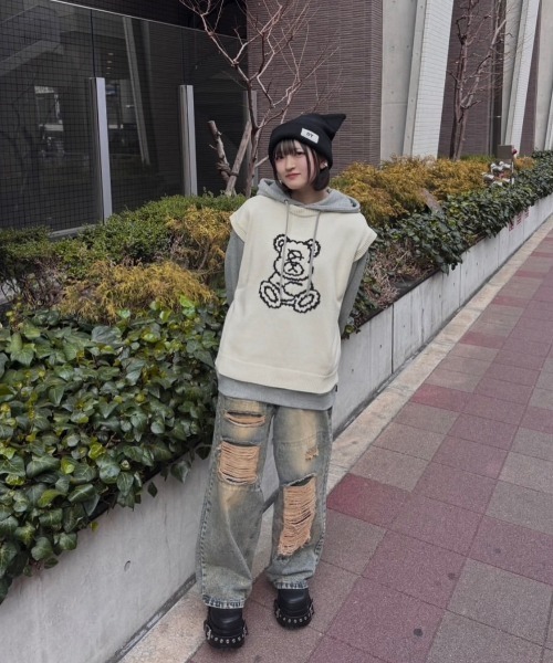 OY/オーワイ』 DOLLY KINT VEST/オードリーニットベスト OY│A'GEM/9