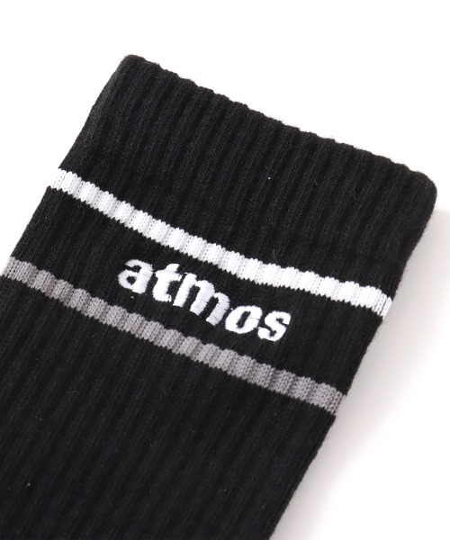 atmos pink（アトモスピンク）の「atmos pink Classic Embroidery Logo Line Socks / アトモス ピンク クラシック エンブロイダリー ロゴ ライン ソックス（ソックス/靴下・レディース・ホワイト/ブラック・23-25）」の12枚目の写真