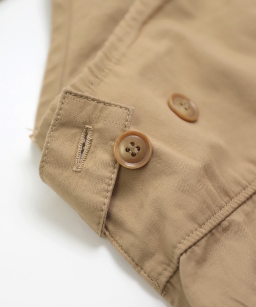 D.M.G.（ドミンゴ）の「[ D.M.G / ディーエムジー ] 綿麻ウェザー ストラップサロペットパンツ（サロペット/オーバーオール・レディース・ブラック/ベージュ・FREE）」の4枚目の写真