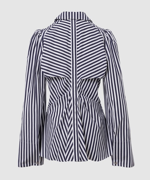 YOHEI OHNO(ヨウヘイオオノ)の「”Takarazuka” Stripe Shirt(シャツ/ブラウス・レディース・ブルー系その他・36)」の2枚目の写真