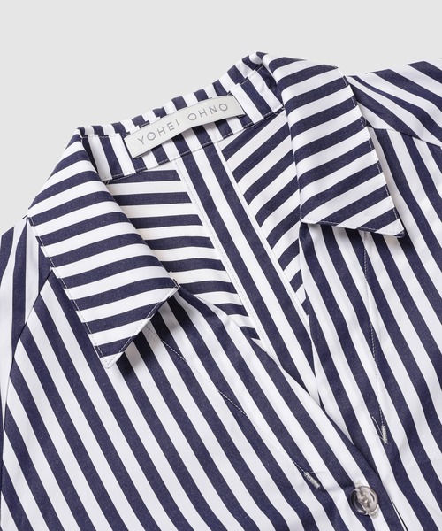 YOHEI OHNO(ヨウヘイオオノ)の「”Takarazuka” Stripe Shirt(シャツ/ブラウス・レディース・ブルー系その他・36)」の3枚目の写真