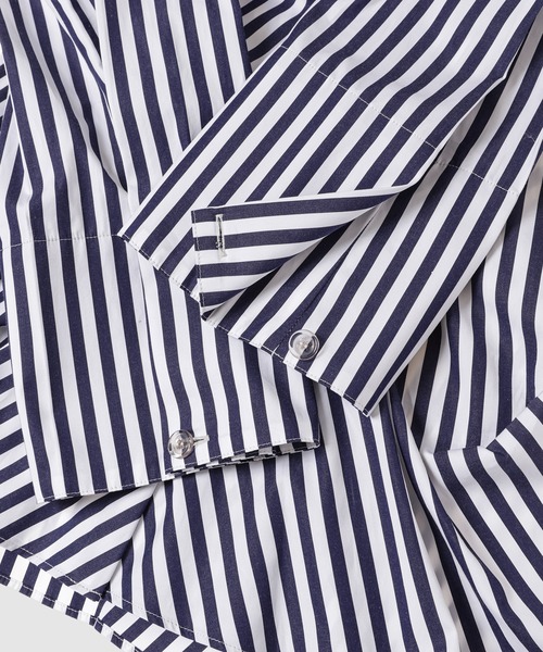 YOHEI OHNO(ヨウヘイオオノ)の「”Takarazuka” Stripe Shirt(シャツ/ブラウス・レディース・ブルー系その他・36)」の5枚目の写真