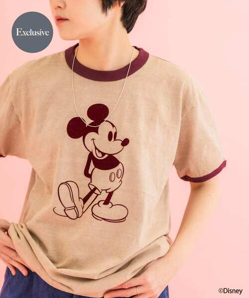 GOOD ROCK SPEED(グッドロックスピード)の「『別注』GOOD ROCK SPEED×DOORS / MICKEY MOUSE / RingerT(Tシャツ/カットソー・レディース・レッド系その他・MEDIUM)」の1枚目の写真