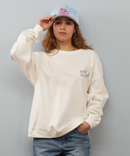 trappie mosh ロンt rN SO WATH？ロゴドリップロングTシャツ ロンT | mash up lab