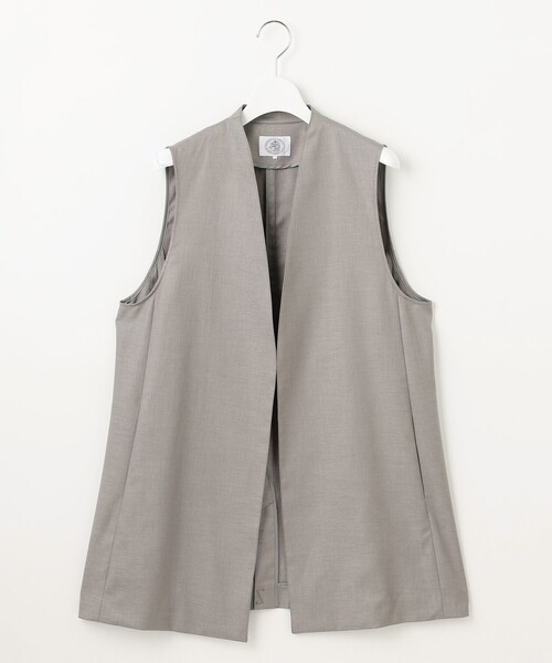 J.PRESS(ジェイプレス)の「【セットアップ対応・洗える・UV加工・吸水速乾】OXIJEWELストレッチ ジレ(その他アウター・レディース・ネイビー系/シルバー系/ライトグレー系/ベージュ系・F)」の10枚目の写真