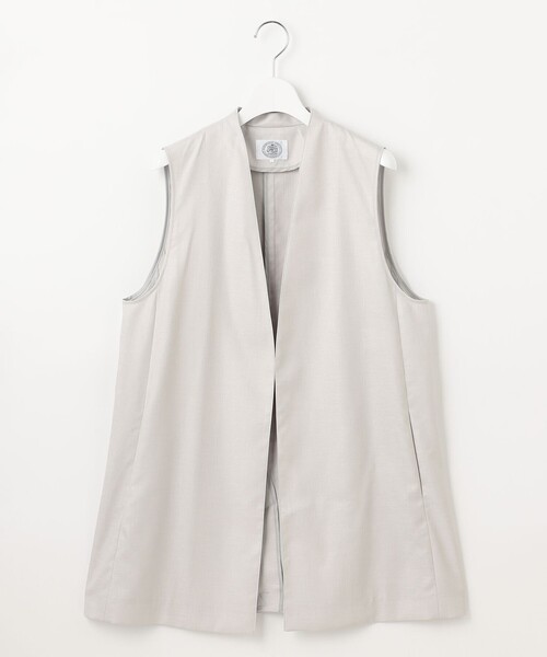 J.PRESS(ジェイプレス)の「【セットアップ対応・洗える・UV加工・吸水速乾】OXIJEWELストレッチ ジレ(その他アウター・レディース・ネイビー系/シルバー系/ライトグレー系/ベージュ系・F)」の11枚目の写真