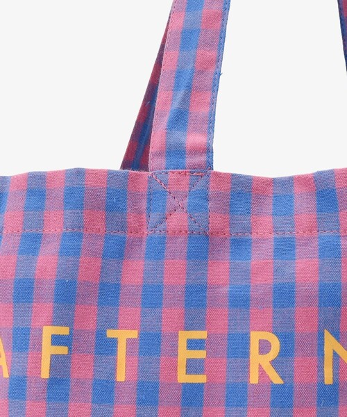 Afternoon Tea(アフタヌーンティー)の「ギンガムチェックトートバッグM(トートバッグ・レディース・ピンク・ONE SIZE)」の5枚目の写真