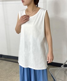 CRB（シーアールビー）の「サイドスリットロングタンクトップ（タンクトップ）」