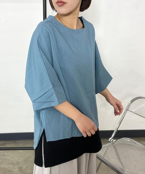CRB(シーアールビー)の「サイドスリットロングタンクトップ(タンクトップ・レディース・オフホワイト/ブラック・F)」の6枚目の写真