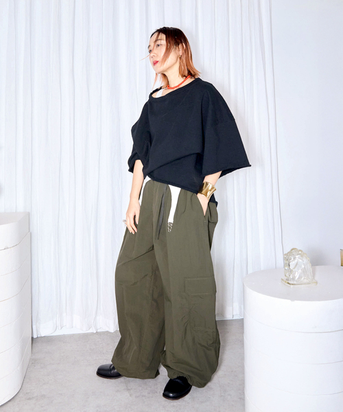 CITYSHOP(シティーショップ)の「“O”SWEAT Tシャツ(スウェット・レディース・ブラック/グレー・FREE)」の5枚目の写真