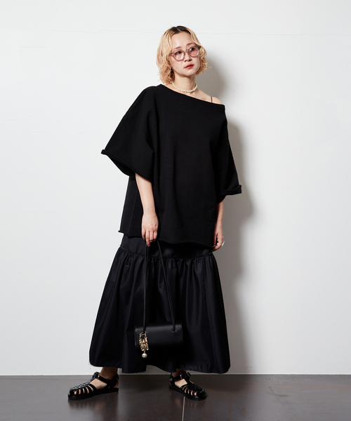 CITYSHOP(シティーショップ)の「“O”SWEAT Tシャツ(スウェット・レディース・ブラック/グレー・FREE)」の6枚目の写真