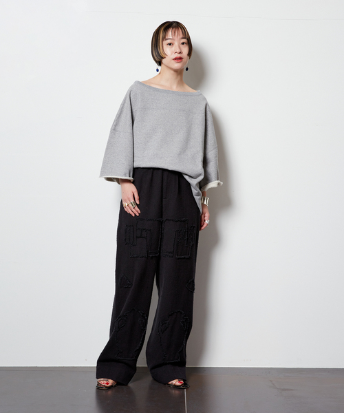 CITYSHOP(シティーショップ)の「“O”SWEAT Tシャツ(スウェット・レディース・ブラック/グレー・FREE)」の7枚目の写真