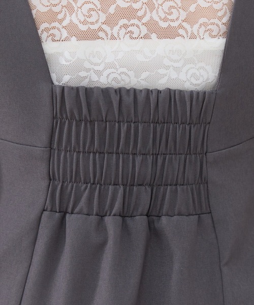 REDYAZEL（レディアゼル）の「【セットアップ可能】ダブルボタンミニジャンパースカート（ジャンパースカート・レディース・ブラック/オフホワイト/サックスブルー・SMALL/MEDIUM）」の16枚目の写真