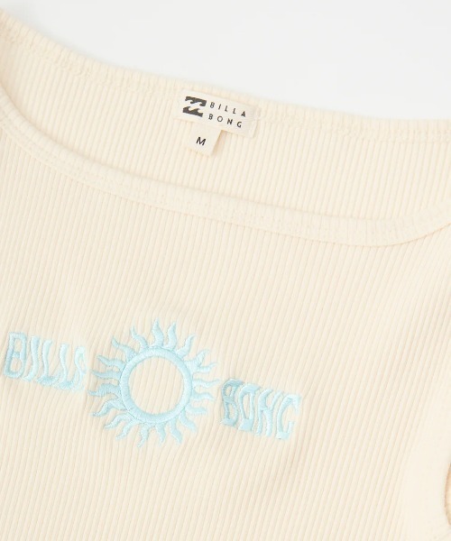BILLABONG(ビラボン)の「BILLABONG レディース GO FOR IT TANK タンクトップ 【2025年春夏モデル】/ビラボンロゴ刺繍ショート丈ハイネックタンクトップ(タンクトップ・レディース・ブラウン/アイボリー/イエロー系その他・MEDIUM)」の7枚目の写真