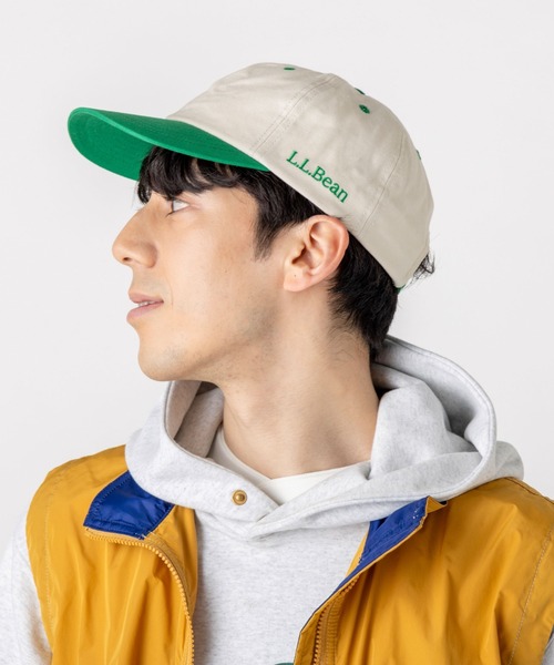 L.L.Bean（エルエルビーン）の「オックスフォード・アンド・キャンバス・ツートーン・キャップ（キャップ・メンズ・ブルー系その他/ホワイト系その他/ホワイト×グリーン/ホワイト×ブルー/ブラック/レッド系その他・LARGE）」の8枚目の写真