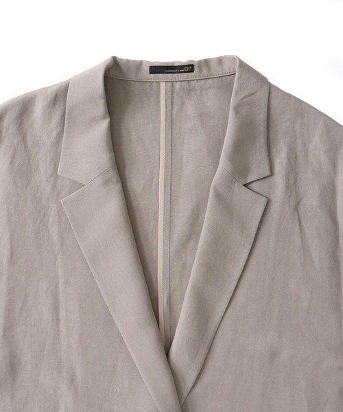 DRESSLAVE(ドレスレイブ)の「B7 / rayon linen relaxy jacket(レーヨンリネンリラクシージャケット)(テーラードジャケット・レディース・グレー/ブラウン・38)」の9枚目の写真