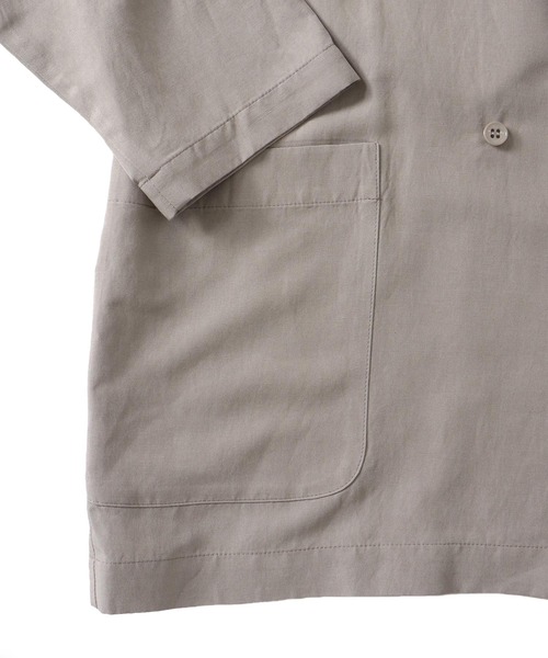 DRESSLAVE(ドレスレイブ)の「B7 / rayon linen relaxy jacket(レーヨンリネンリラクシージャケット)(テーラードジャケット・レディース・グレー/ブラウン・38)」の10枚目の写真