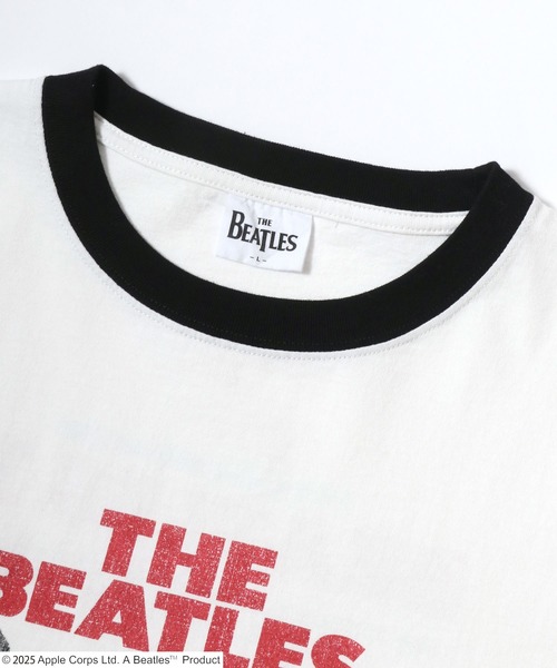 The Beatles(ザビートルズ)の「THE Beatles/ザ・ビートルズ ポスターイラスト フォト バックプリント リンガー 半袖Tシャツ レディース メンズ(Tシャツ/カットソー・メンズ・チャコール/ホワイト系その他2/ホワイト系その他/ホワイト・LL/L/M)」の11枚目の写真