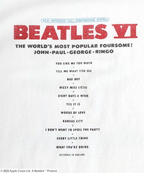 The Beatles(ザビートルズ)の「THE Beatles/ザ・ビートルズ ポスターイラスト フォト バックプリント リンガー 半袖Tシャツ レディース メンズ(Tシャツ/カットソー・メンズ・チャコール/ホワイト系その他2/ホワイト系その他/ホワイト・LL/L/M)」の15枚目の写真