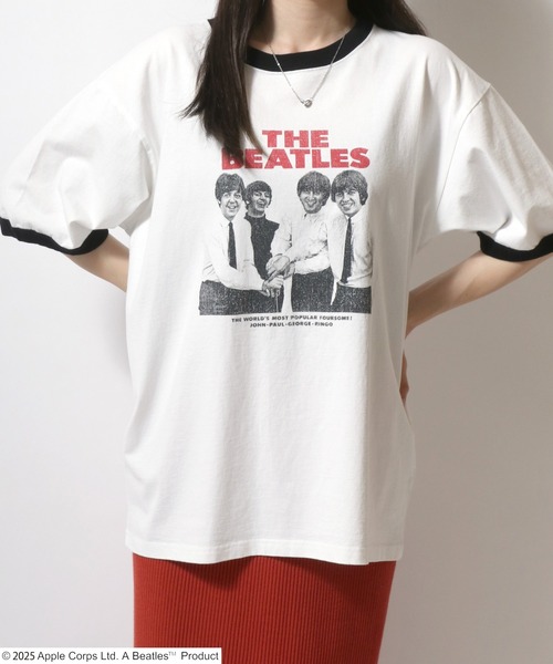 The Beatles(ザビートルズ)の「THE Beatles/ザ・ビートルズ ポスターイラスト フォト バックプリント リンガー 半袖Tシャツ レディース メンズ(Tシャツ/カットソー・メンズ・チャコール/ホワイト系その他2/ホワイト系その他/ホワイト・LL/L/M)」の21枚目の写真