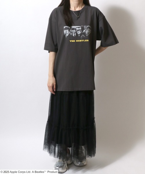 ミート・ザ・ビートルズ(カラーLP)+Tシャツ XL 黒 ステッカー ミート・ザ・ビートルズ [カラーLP][THE BEATLES STORE限定商品