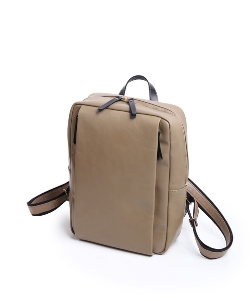 HALEINE（アレンヌ）の「[HALEINE]牛革レザーリュック（バックパック/リュック・レディース・ダークブラウン/ブルー/ブラック/モカ・FREE）」の21枚目の写真