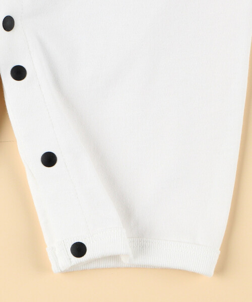 COMME CA ISM（コムサイズム）の「ギンガムチェック おしりパッチロゴ ツーウェイオール（ロンパース・キッズ・ホワイト・60-80cm）」の7枚目の写真