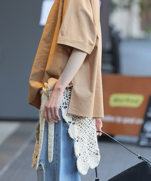 JOURNAL STANDARD(ジャーナルスタンダード)の「ウォッシャブルコットンリネンVISブラウス(シャツ/ブラウス・レディース・キャメル/ダークブルー/ブラック・FREE)」の22枚目の写真