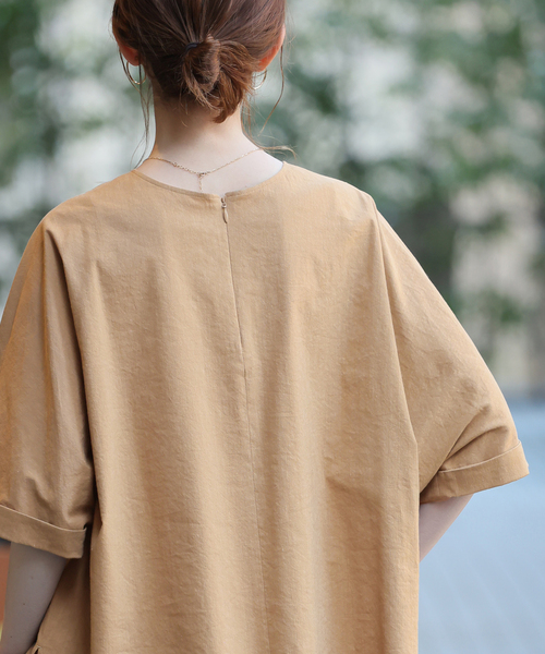 JOURNAL STANDARD(ジャーナルスタンダード)の「ウォッシャブルコットンリネンVISブラウス(シャツ/ブラウス・レディース・キャメル/ダークブルー/ブラック・FREE)」の19枚目の写真