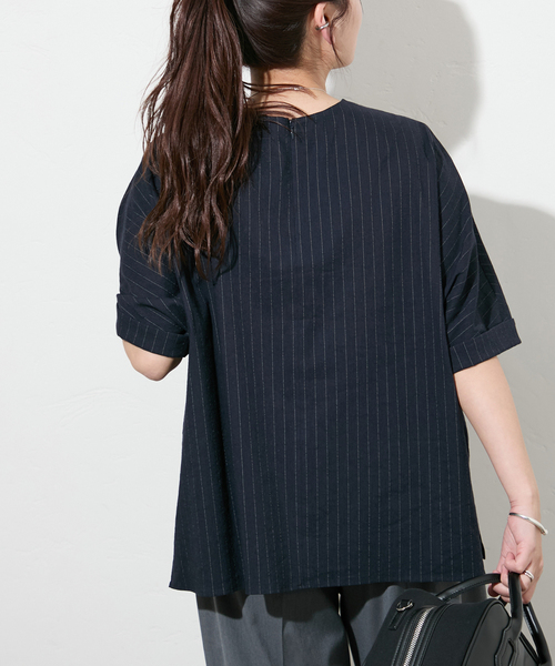 JOURNAL STANDARD(ジャーナルスタンダード)の「ウォッシャブルコットンリネンVISブラウス(シャツ/ブラウス・レディース・キャメル/ダークブルー/ブラック・FREE)」の14枚目の写真