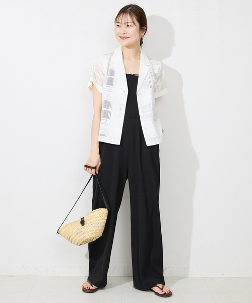 SLOBE IENA シアーチェック開襟ブラウス SLOBE IENA｜シアーチェック開襟ブラウス | Rakuten Fashion