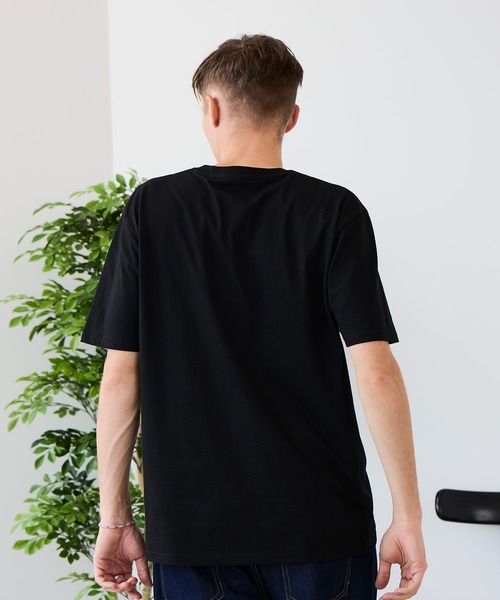 JEANS MATE（ジーンズメイト）の「【汗染みの目立ちにくいTシャツ ZEROSTAIN/ゼロステイン】VネックTシャツ 防汚 ＵＶカット 綿タッチ・厚手（Tシャツ/カットソー・メンズ・ブラック/スミクロ/ホワイト・X-LARGE/LARGE/MEDIUM）」の19枚目の写真