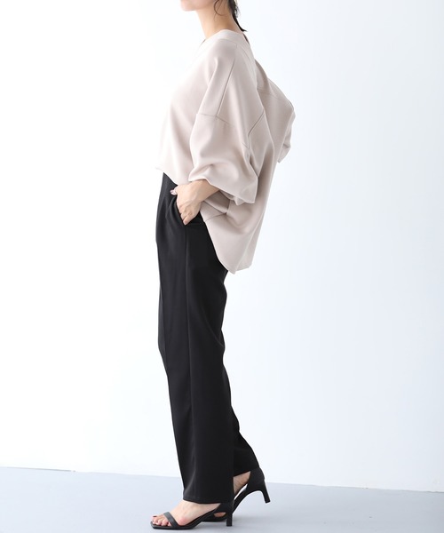 SUNFLOWER EIGHT(サンフラワーエイト)の「フロントタックストレートパンツ(その他パンツ・レディース・ピンク/オレンジ系/ブラック/アイボリー・PS/S/M)」の12枚目の写真