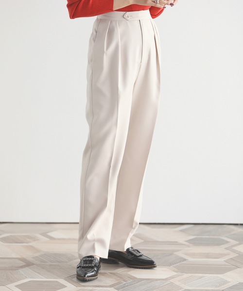 SUNFLOWER EIGHT(サンフラワーエイト)の「フロントタックストレートパンツ(その他パンツ・レディース・ピンク/オレンジ系/ブラック/アイボリー・PS/S/M)」の16枚目の写真