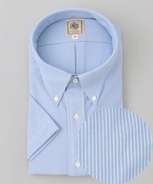 【KING SIZE】【J.PRESS OXFORD JERSEY】カノコインレイマイクロストライプ パッチポケットドレスシャツ / B.D.