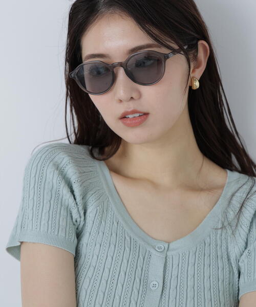 FREE'S MART（フリーズマート）の「コージーサングラス（サングラス・レディース・ブラウン/ブラック・ﾌﾘ-）」の2枚目の写真