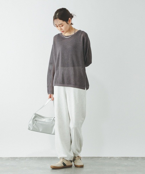 GLOBAL WORK(グローバルワーク)の「洗えるメッシュラメプルオーバー*タンク/288082(ニット/セーター・レディース・チャコール/イエロー/ブルー/アイボリー・MEDIUM/LARGE)」の8枚目の写真