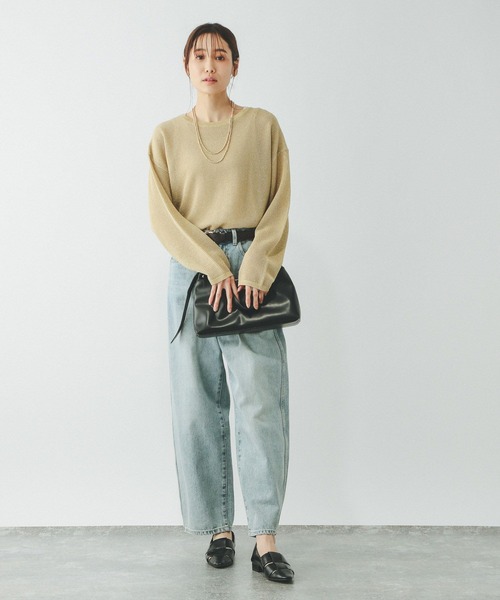 GLOBAL WORK(グローバルワーク)の「洗えるメッシュラメプルオーバー*タンク/288082(ニット/セーター・レディース・チャコール/イエロー/ブルー/アイボリー・MEDIUM/LARGE)」の15枚目の写真