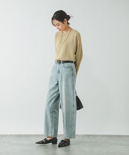 GLOBAL WORK(グローバルワーク)の「洗えるメッシュラメプルオーバー*タンク/288082(ニット/セーター・レディース・チャコール/イエロー/ブルー/アイボリー・MEDIUM/LARGE)」の16枚目の写真