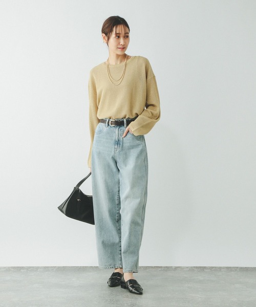 GLOBAL WORK(グローバルワーク)の「洗えるメッシュラメプルオーバー*タンク/288082(ニット/セーター・レディース・チャコール/イエロー/ブルー/アイボリー・MEDIUM/LARGE)」の17枚目の写真