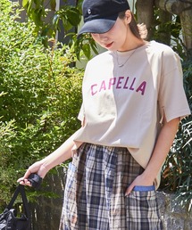 CUBE SUGAR（キューブシュガー）の「21/-シルケット風天竺接触冷感袖スリットTシャツ（Tシャツ/カットソー）」