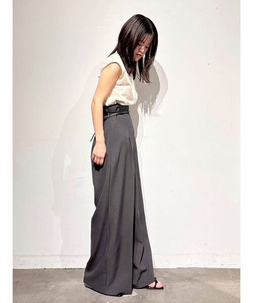 LAGUNAMOON(ラグナムーン)の「メッシュノースリーブプルオーバー(Tシャツ/カットソー・レディース・ブラウン/アイボリー/ブラック・FREE)」の5枚目の写真