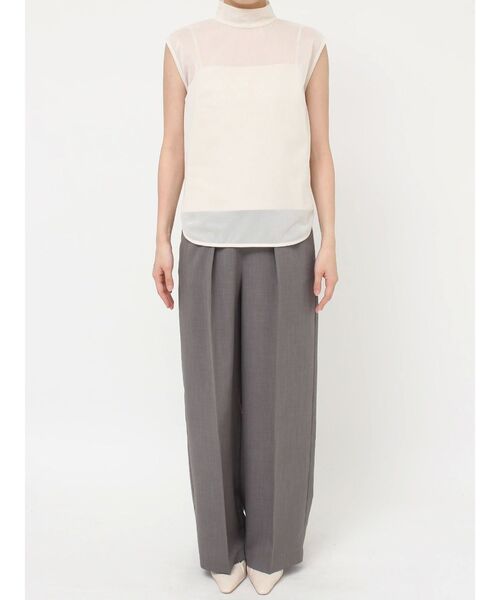 LAGUNAMOON(ラグナムーン)の「メッシュノースリーブプルオーバー(Tシャツ/カットソー・レディース・ブラウン/アイボリー/ブラック・FREE)」の15枚目の写真