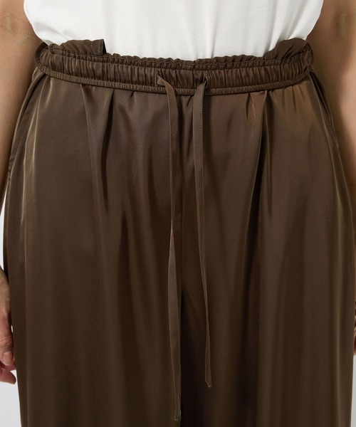 BARNYARDSTORM(バンヤードストーム)の「BARNYARDSTORM / サテンワイドパンツ / ハンドウォッシャブル(その他パンツ・レディース・ベージュ/ブラウン・FREE)」の6枚目の写真