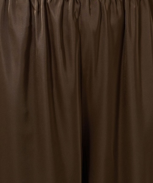 BARNYARDSTORM(バンヤードストーム)の「BARNYARDSTORM / サテンワイドパンツ / ハンドウォッシャブル(その他パンツ・レディース・ベージュ/ブラウン・FREE)」の7枚目の写真