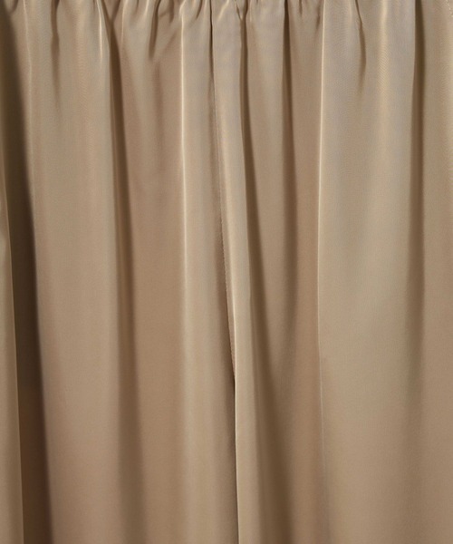 BARNYARDSTORM(バンヤードストーム)の「BARNYARDSTORM / サテンワイドパンツ / ハンドウォッシャブル(その他パンツ・レディース・ベージュ/ブラウン・FREE)」の8枚目の写真