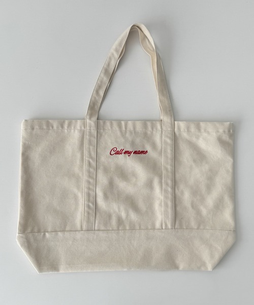 CANAL JEAN（キャナルジーン）の「CALL MY NAME　キャンバストートバッグ（トートバッグ・レディース・アイボリー/レッド/ネイビー・ONE SIZE）」の11枚目の写真
